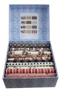 Boîte 12 Coupons Tissus Sajou Tons Foncés