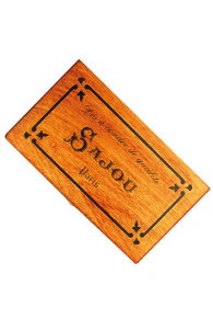 Boîte Bois Sérigraphiée Dés à Coudre