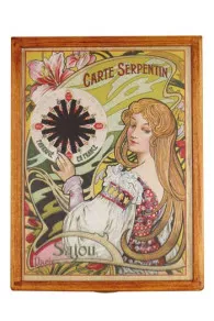 Boîte En Bois Cartes à Fil Carte Serpentin