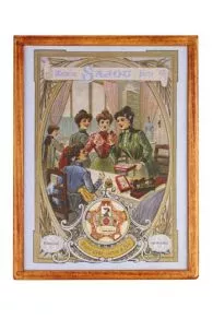 Boîte En Bois Cartes à Fil Salon De Couture