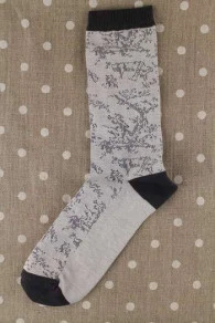 Chaussettes Toile De Jouy écru Noir 41/43 5 Chaussettes Toile De Jouy écru Noir 41/43 – Image 5