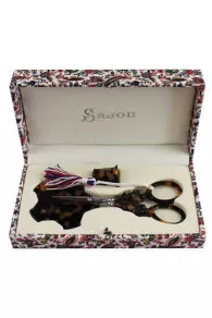 Ciseaux Broderie écaille Fleur Nécessaire Coquecigrues