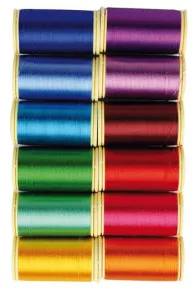 Fil Broderie Rayonne Boîte 12 Tons Vifs