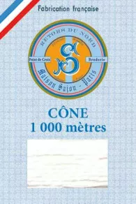 Fil Broderie Retors Du Nord Cône 2003 - Grand Blanc