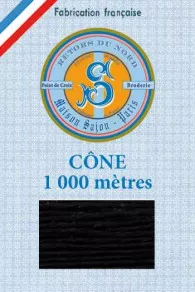 Fil Broderie Retors Du Nord Cône 2005 - Noir