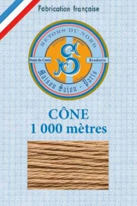 Fil Broderie Retors Du Nord Cône 2223 - Beige