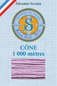 Fil Broderie Retors Du Nord Cône 2302 - Mauve