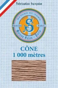 Fil Broderie Retors Du Nord Cône 2444 - Grège