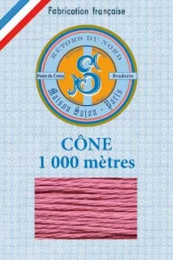 Fil Broderie Retors Du Nord Cône 2469 - Bois De Rose