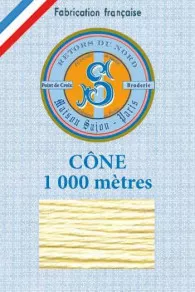 Fil Broderie Retors Du Nord Cône 2532 - Paille