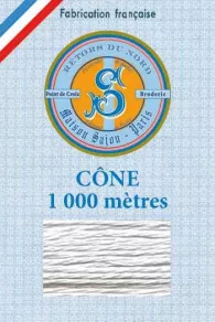 Fil Broderie Retors Du Nord Cône 2620 - Perle