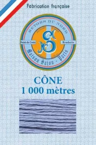 Fil Broderie Retors Du Nord Cône 2838 - Myosotis