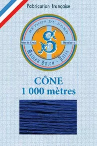 Fil Broderie Retors Du Nord Cône 2882 - Saphir