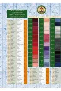 Fil Coton Boîte 12 Bobines Tons Clairs 3 Fil Coton Boîte 12 Bobines Tons Clairs – Image 3