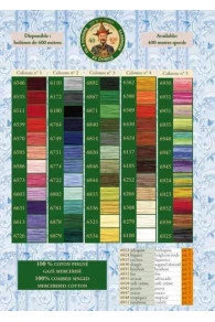 Fil Coton Boîte 12 Bobines Tons Clairs 5 Fil Coton Boîte 12 Bobines Tons Clairs – Image 5