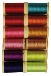 Fil De Soie Perlé Boîte 12 Tons Vifs