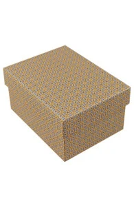 Maison Sajou 33 Fils Broderie-couture Boite Vide Orange Et Bleu