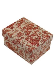 Maison Sajou 31 Fils Broderie-couture Boite Vide Toile De Jouy Rouge