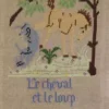 Fils Broderie Point De Croix Le Cheval Et Le Loup