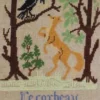 Fils Broderie Point De Croix Le Corbeau Et Le Renard