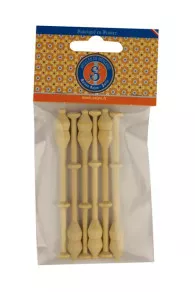 Fuseaux Dentelle En Buis Par 6