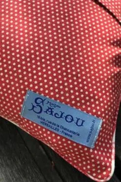 Housse Coussin 40 X 40cm Damas Rouge 2 -Maison Sajou housse coussin 40 x 40cm damas rouge 2 3
