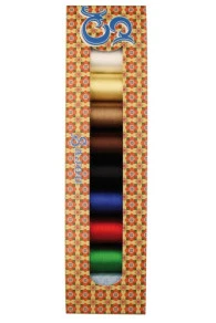 Huit Bobines Fil Broderie Rayonne Boîte Cadeau 1