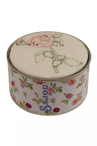 Kit Broderie Boîte Rose Quatre Saisons