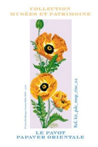 Kit De Point De Croix Fleur Pavot