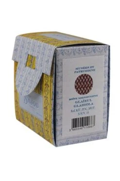 Kit Point De Croix Boîte Mignonnette Glaïeul -Maison Sajou kit point de croix boite mignonnette glaieul 2