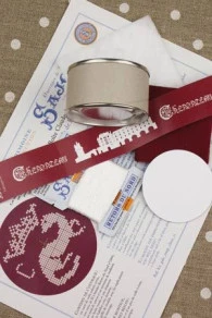 KIt Point De Croix Claude De France Cerise/RN 3 KIt Point De Croix Claude De France Cerise/RN – Image 3