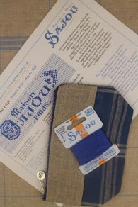 Kit Point De Croix Trousse Lin Sajou De 1845 à 1848 3 Kit Point De Croix Trousse Lin Sajou De 1845 à 1848 – Image 3