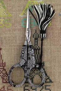 Paire De Ciseaux Broderie Dentelle Calais Noire