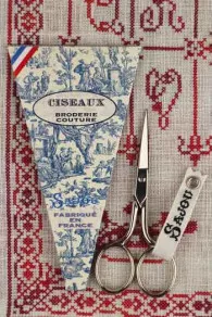 Paire De Ciseaux Broderie Marly Nickelée