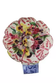 Pique-épingles En Tissu Bouquets Pensées