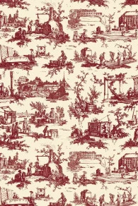 Pique-épingles En Tissu Toile De Jouy Bordeaux 4 Pique-épingles En Tissu Toile De Jouy Bordeaux – Image 4