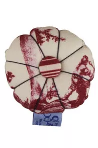 Pique-épingles En Tissu Toile De Jouy Bordeaux