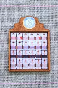 Présentoir Bois Miniature Rubans Comptoir