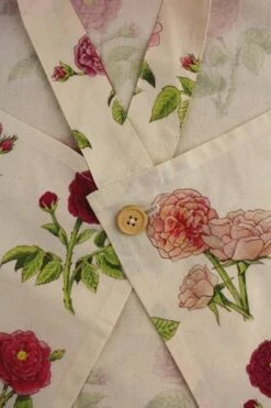 Tablier Japonais Tissu Roses Joséphine 8 Tablier Japonais Tissu Roses Joséphine -Maison Sajou tablier japonais tissu roses josephine 3