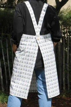 Tablier Japonais Tissu Tours Eiffel 7 Tablier Japonais Tissu Tours Eiffel -Maison Sajou tablier japonais tissu tours eiffel 2