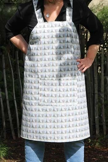 Tablier Japonais Tissu Tours Eiffel 1 Tablier Japonais Tissu Tours Eiffel