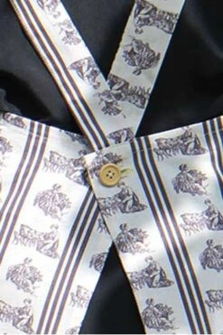 Tablier Japonais Toile De Jouy Grise 8 Tablier Japonais Toile De Jouy Grise -Maison Sajou tablier japonais toile de jouy grise 3