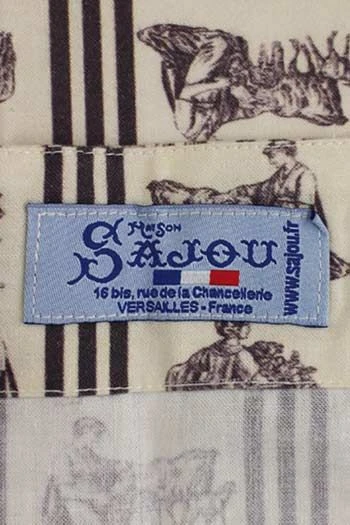 Tablier Japonais Toile De Jouy Grise 5 Tablier Japonais Toile De Jouy Grise – Image 5