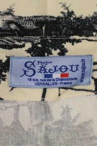 Tablier Japonais Toile De Jouy Noire 5 Tablier Japonais Toile De Jouy Noire – Image 5