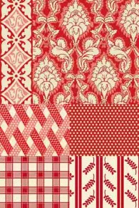 Tissu Coton Au Mètre Damas épis Rouges 3 Tissu Coton Au Mètre Damas épis Rouges – Image 3