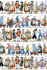 Tissu Coton Au Mètre Farandole Bretonne