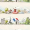 Tissu Coton Au Mètre Paris Et La Tour Eiffel