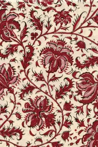 Tissu Indienne Au Mètre Fond Beige N°66