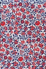 Tissu Indienne Au Mètre Fond Bleu Ciel N°07