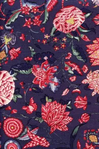 Tissu Indienne Au Mètre Fond Gris Foncé N°06